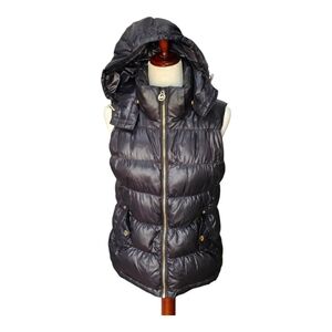 Michael Kors Black Down Quilted Puffer Vest